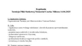 Memoriał Czarka Miłosza – informacje